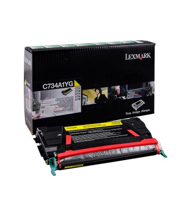 Toner laser lexmark c734 amarillo 6000 paginas