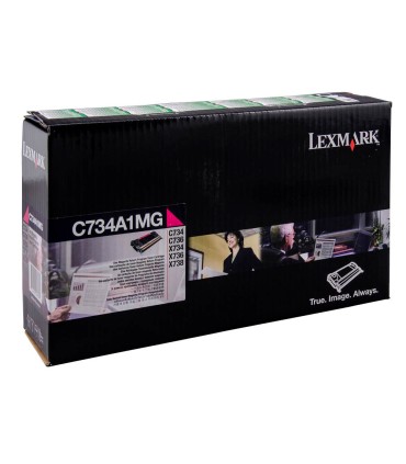 Toner laser lexmark c734 magenta 6000 paginas