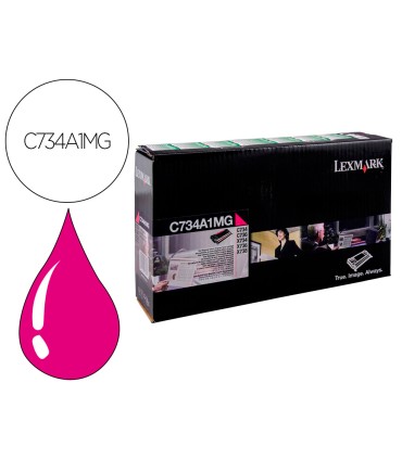 Toner laser lexmark c734 magenta 6000 paginas