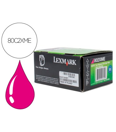 Toner laser lexmark 80c2xme magenta 4000 paginas