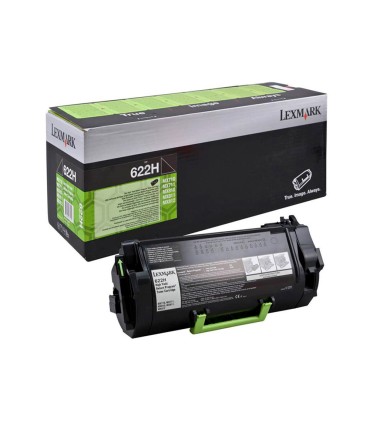 Toner laser lexmark 622h negro