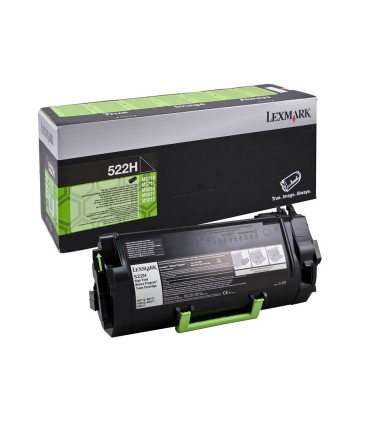 Toner laser lexmark 522h negro