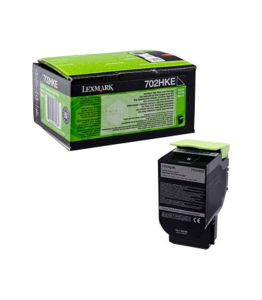 Toner laser lexmark 702hke negro 4000 paginas