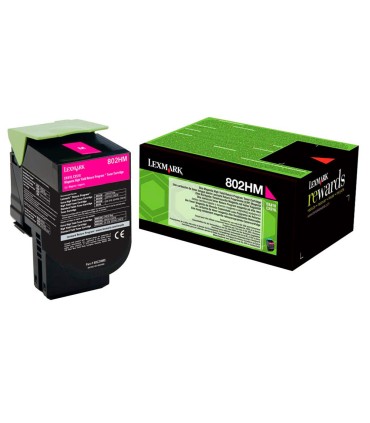 Toner laser lexmark 80c2hme magenta 3000 paginas