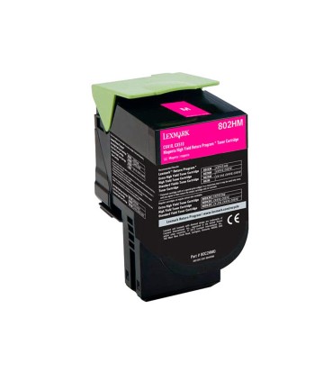 Toner laser lexmark 80c2hme magenta 3000 paginas