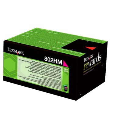 Toner laser lexmark 80c2hme magenta 3000 paginas