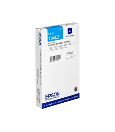 Ink jet epson t04c2 cian 1700 paginas