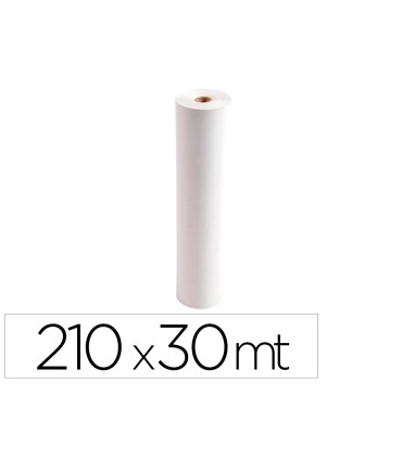 Rollo papel fax exacompta 210 mm x 30 mt