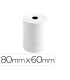 Rollo sumadora exacompta termico 80 mm x 60 mm 48 g m2