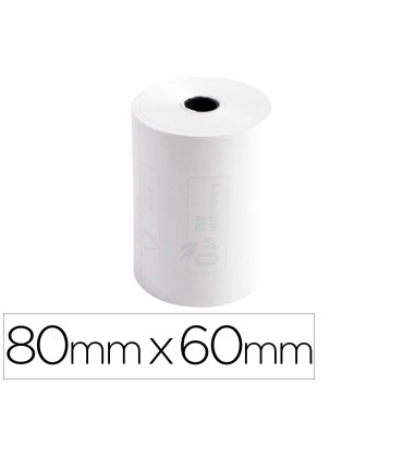 Rollo sumadora exacompta termico 80 mm x 60 mm 48 g m2