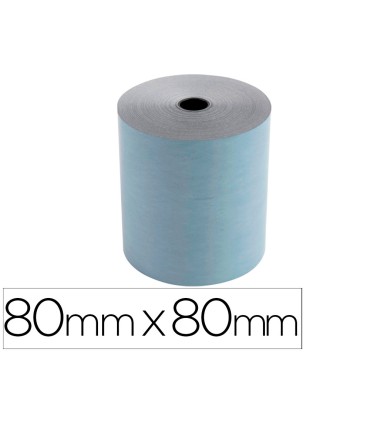 Rollo sumadora exacompta safe contact termico 80 mm x 80 mm 52 g m2