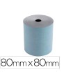 Rollo sumadora exacompta safe contact termico 80 mm x 80 mm 52 g/m2