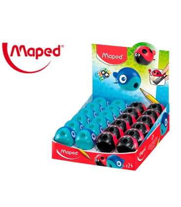 Sacapuntas maped plastico croc croc easy 1 uso con deposito