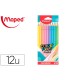 Lapices de colores maped color peps caja de 12 colores pastel surtidos