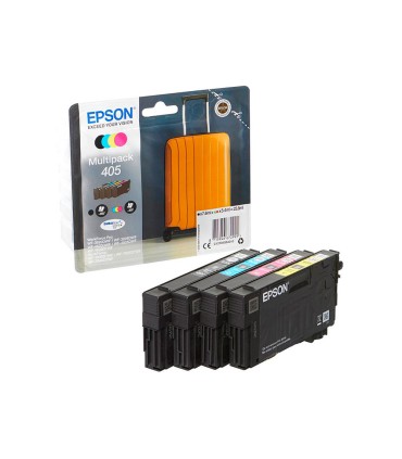 Ink jet epson 405 wf 3820dwf wf 4820dwf wf 7830dtwf wf 7840dtwf alta capacidad pack de 4 colores