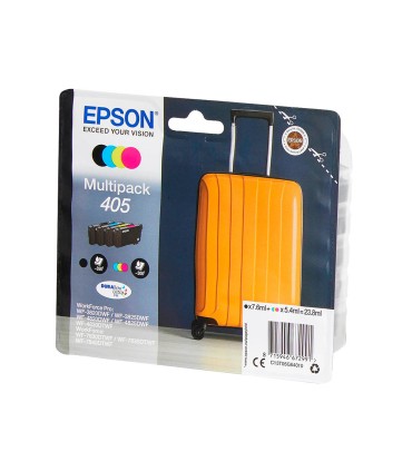 Ink jet epson 405 wf 3820dwf wf 4820dwf wf 7830dtwf wf 7840dtwf alta capacidad pack de 4 colores