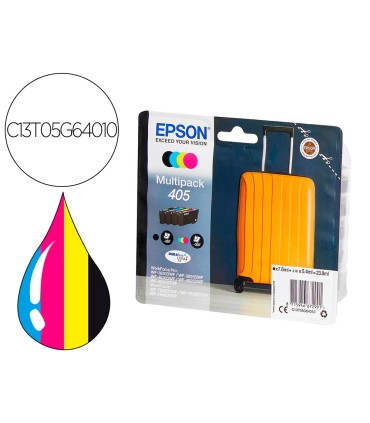 Ink jet epson 405 wf 3820dwf wf 4820dwf wf 7830dtwf wf 7840dtwf alta capacidad pack de 4 colores