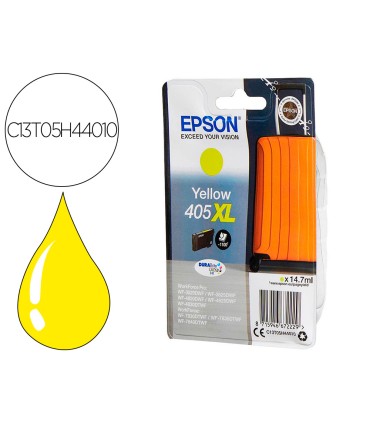 Ink jet epson 405 xl wf 3820dwf wf 4820dwf wf 7830dtwf wf 7840dtwf alta capacidad amarillo