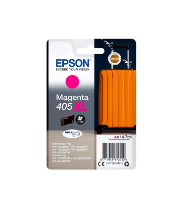 Ink jet epson 405 xl wf 3820dwf wf 4820dwf wf 7830dtwf wf 7840dtwf alta capacidad magenta