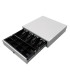 Cajon portamonedas 8 monederos 4 billeteros con llave manualblanco 410x415x110 mm