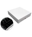 Cajon portamonedas 8 monederos 4 billeteros con llave manualblanco 410x415x110 mm