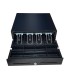 Cajon portamonedas 8 monederos 4 billeteros apertura electrica negro 410x415x110 mm