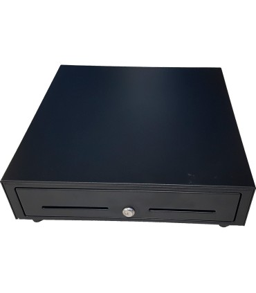 Cajon portamonedas 8 monederos 4 billeteros apertura electrica negro 410x415x110 mm