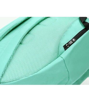 Cartera antartik mochila con asa y bolsillos con cremallera color verde menta 310x160x410 mm