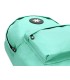 Cartera antartik mochila con asa y bolsillos con cremallera color verde menta 310x160x410 mm