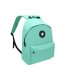 Cartera antartik mochila con asa y bolsillos con cremallera color verde menta 310x160x410 mm