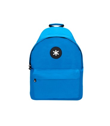 Cartera antartik mochila con asa y bolsillos con cremallera color azul 310x160x410 mm