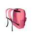 Cartera antartik mochila con asa y bolsillo frontal concremallera color coral 320x140x430 mm