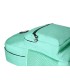 Cartera antartik mochila con asa y bolsillo frontal concremallera color verde menta 320x140x430 mm