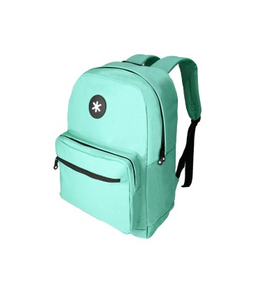 Cartera antartik mochila con asa y bolsillo frontal concremallera color verde menta 320x140x430 mm