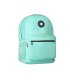 Cartera antartik mochila con asa y bolsillo frontal concremallera color verde menta 320x140x430 mm