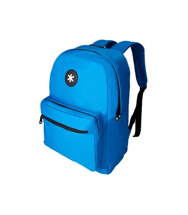 Cartera antartik mochila con asa y bolsillo frontal concremallera color azul 320x140x430 mm