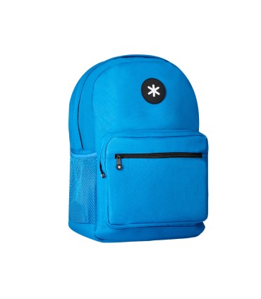 Cartera antartik mochila con asa y bolsillo frontal concremallera color azul 320x140x430 mm