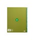 Cuaderno espiral liderpapel a4 micro antartik tapa forrada80h 90 gr horizontal 1 banda 4 taladros color verde