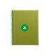 Cuaderno espiral liderpapel a4 micro antartik tapa forrada80h 90 gr horizontal 1 banda 4 taladros color verde