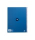 Cuaderno espiral liderpapel a4 micro antartik tapa forrada80h 90 gr horizontal 1 banda 4 taladros color azul oscuro