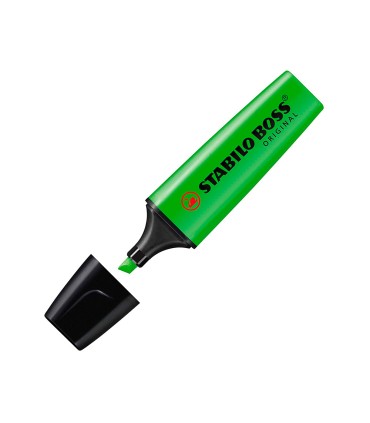 Rotulador stabilo boss fluorescente 70 verde estuche de 4 unidades