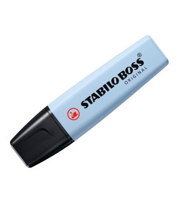 Rotulador stabilo boss fluorescente 70 pastel azul ventoso