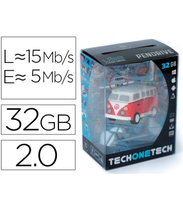 Memoria usb tech on tech hippy van bang camper 32 gb