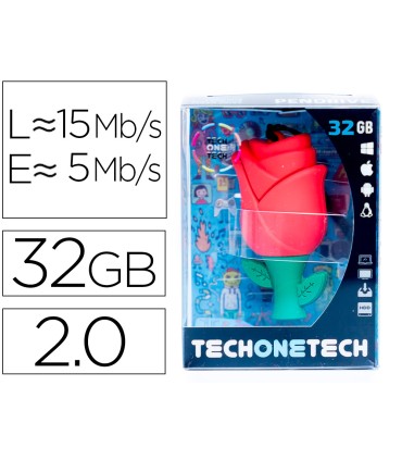 Memoria usb tech on tech rosa one 32 gb