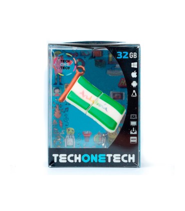 Memoria usb tech on tech bandera andalucia 32 gb