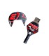 Memoria usb tech on tech raqueta padel roja 32 gb