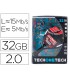 Memoria usb tech on tech raqueta padel roja 32 gb