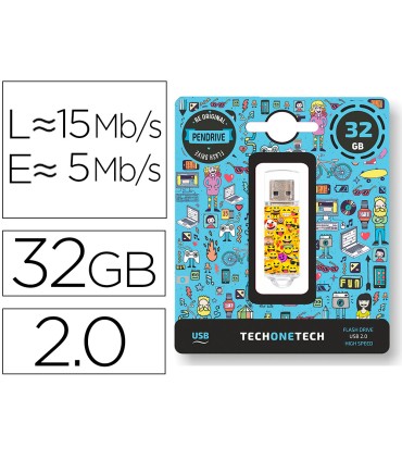 Memoria usb tech on tech emojitech emojis 32 gb