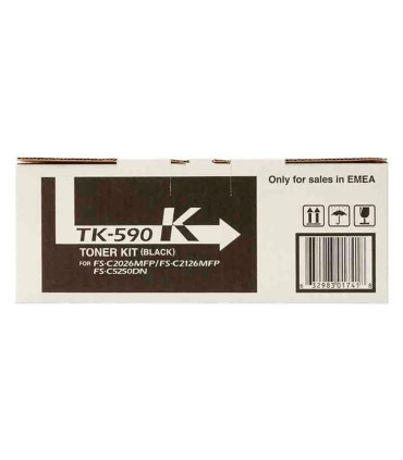 Toner kyocera tk 5195c mita negro tk590k