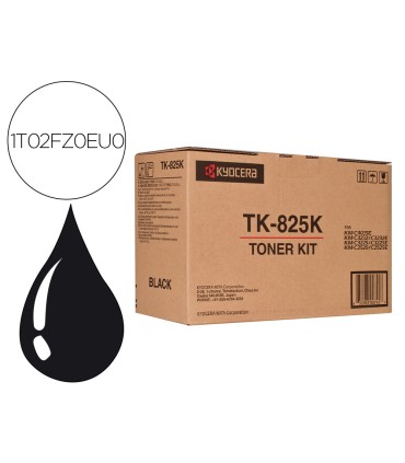 Toner kyocera mita km c2520 3225 3232 tk825k negro